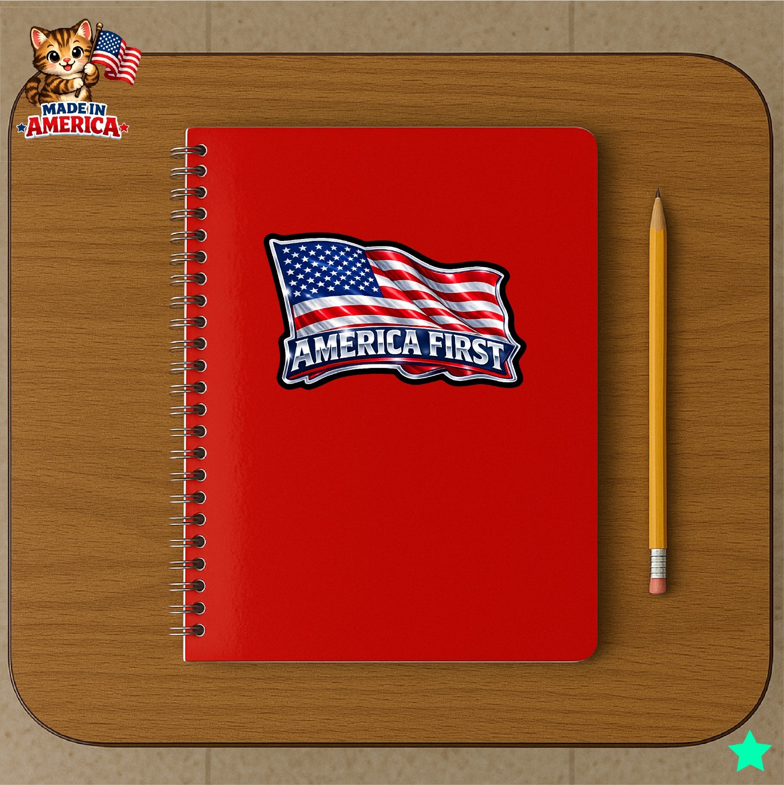 America First US Flag Decal Sticker United States Patriot Pro MAGA Trump Freedom