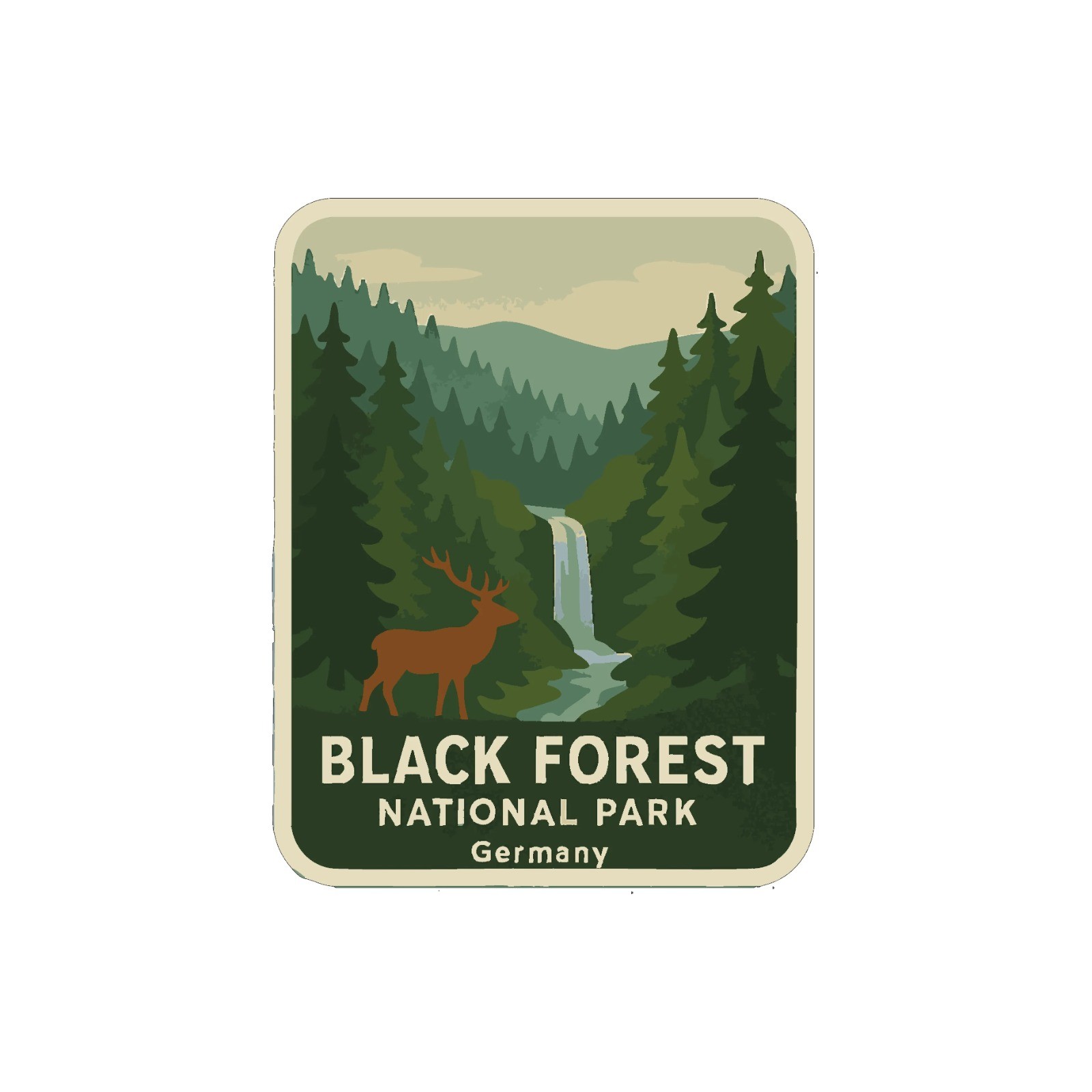 Black Forest Germany National Park Sticker Decal Vinyl Die-Cut World
