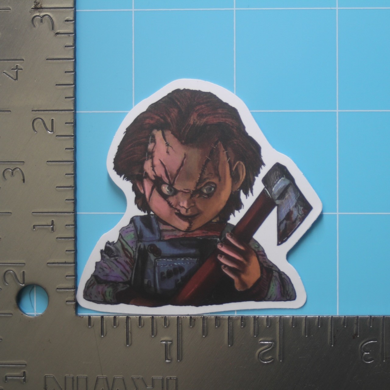Child's Play Sticker (CHUCKY) Horror Movie, Matte PVC Decal