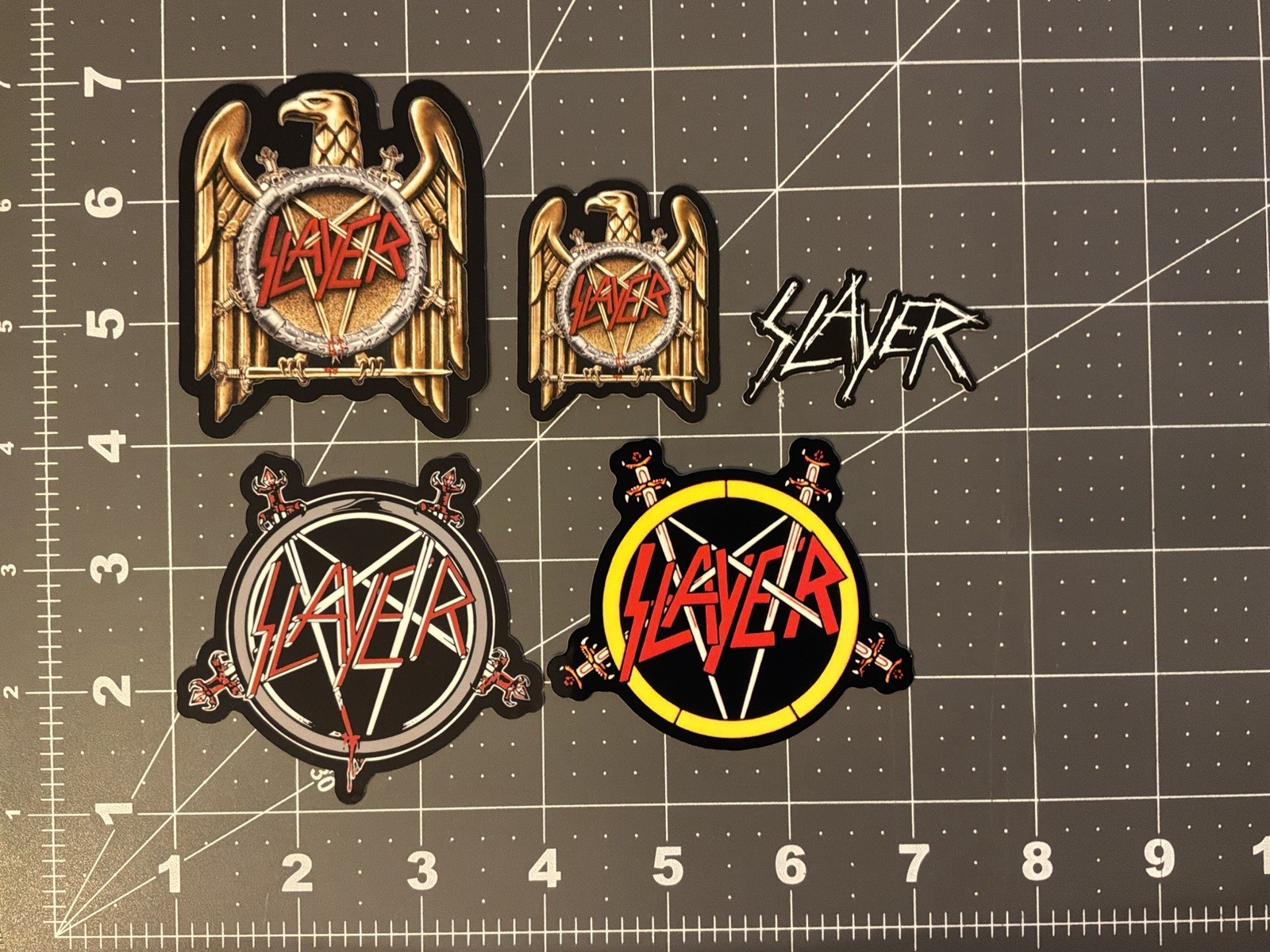Slayer Stickers 5 Sticker Lot