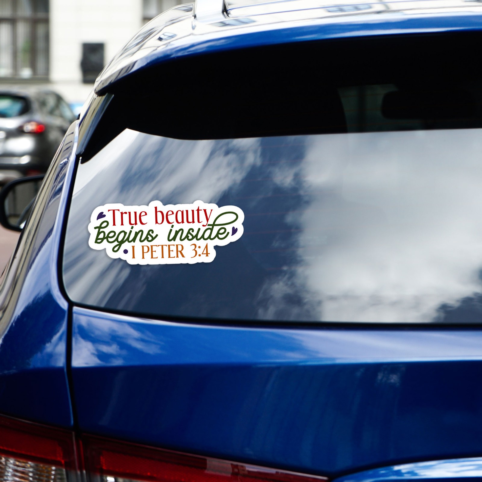 True Beauty Inside 1 Peter – Vinyl Decal Sticker – Car Window Laptop – #828
