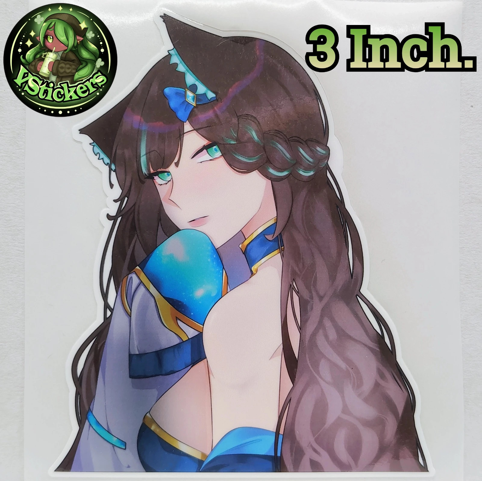 [OC][3 Inch] Crystal Carnie Mysterious Gaze! – Water-Resistant Vinyl Sticker!