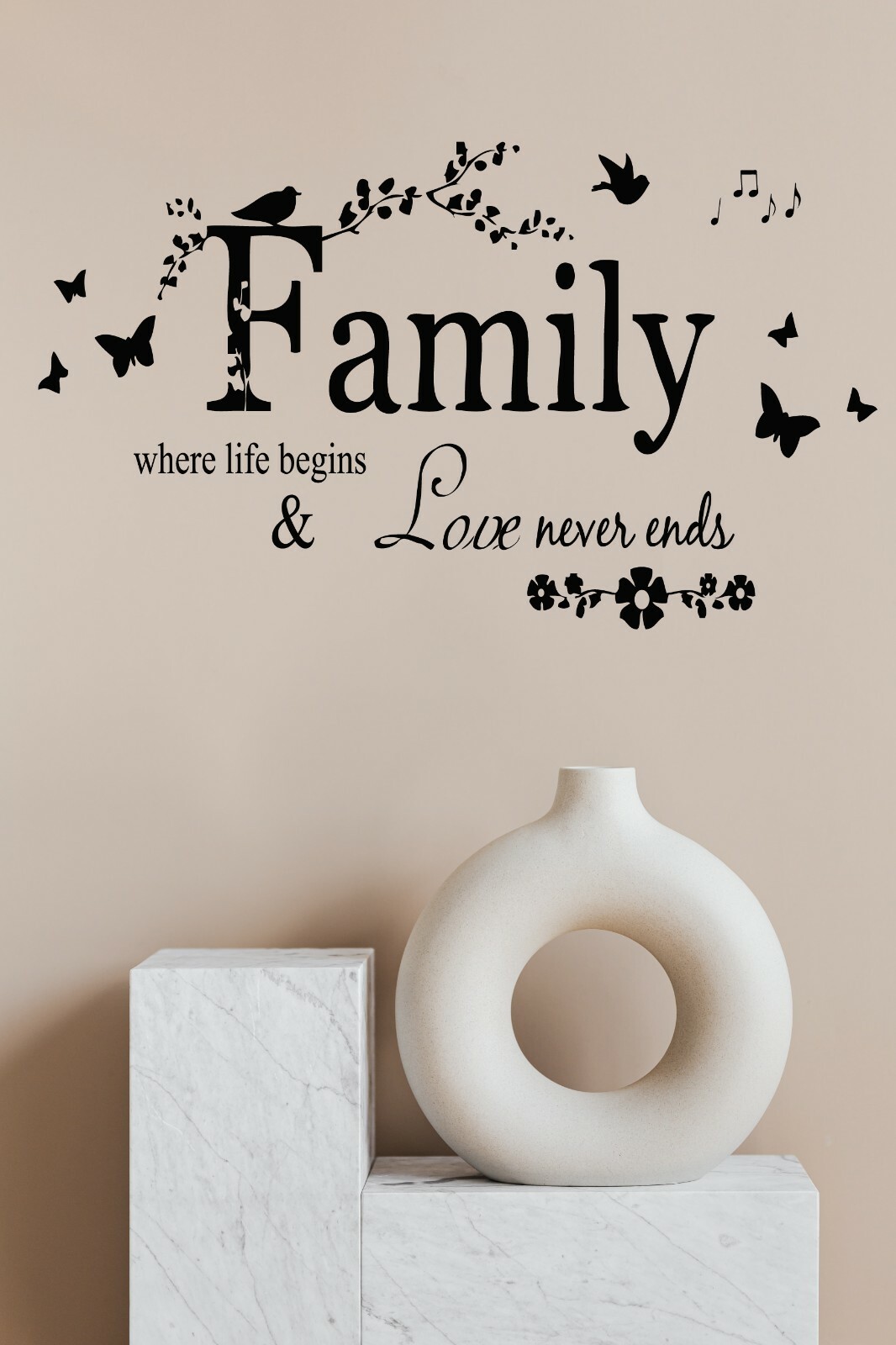 Family Letter Quote Removable Vinyl Decal Art Mural Home Decor Wall Stickers