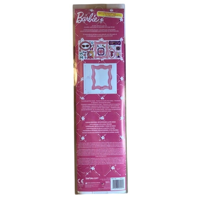 Roommates Decor Barbie Peel-and-Stick Removable Wall Decals (2013) New in Box