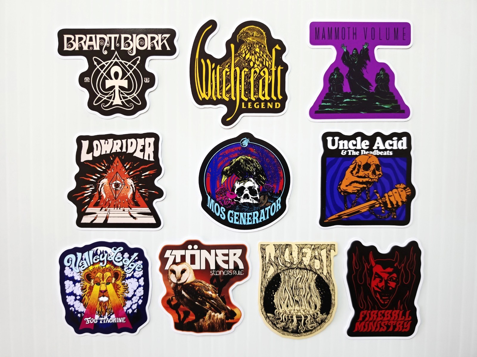 Stoner Doom Sludge Metal Vinyl Sticker Pack (OTY 10) SET 8 uncle acid witchcraft