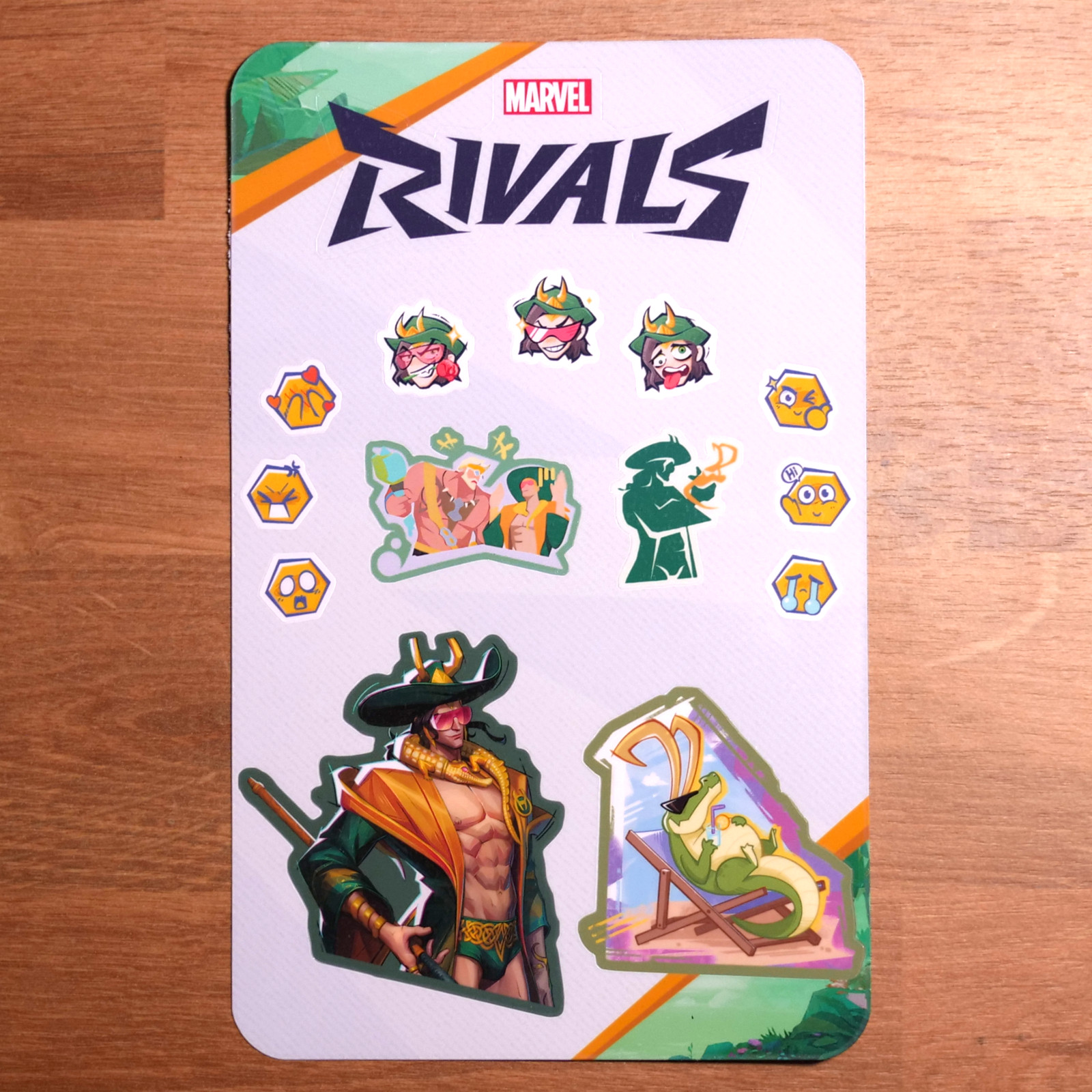 Marvel Rivals Summer Skins Sticker Sheets (Psylocke, Luna Snow, Thor, and Loki)
