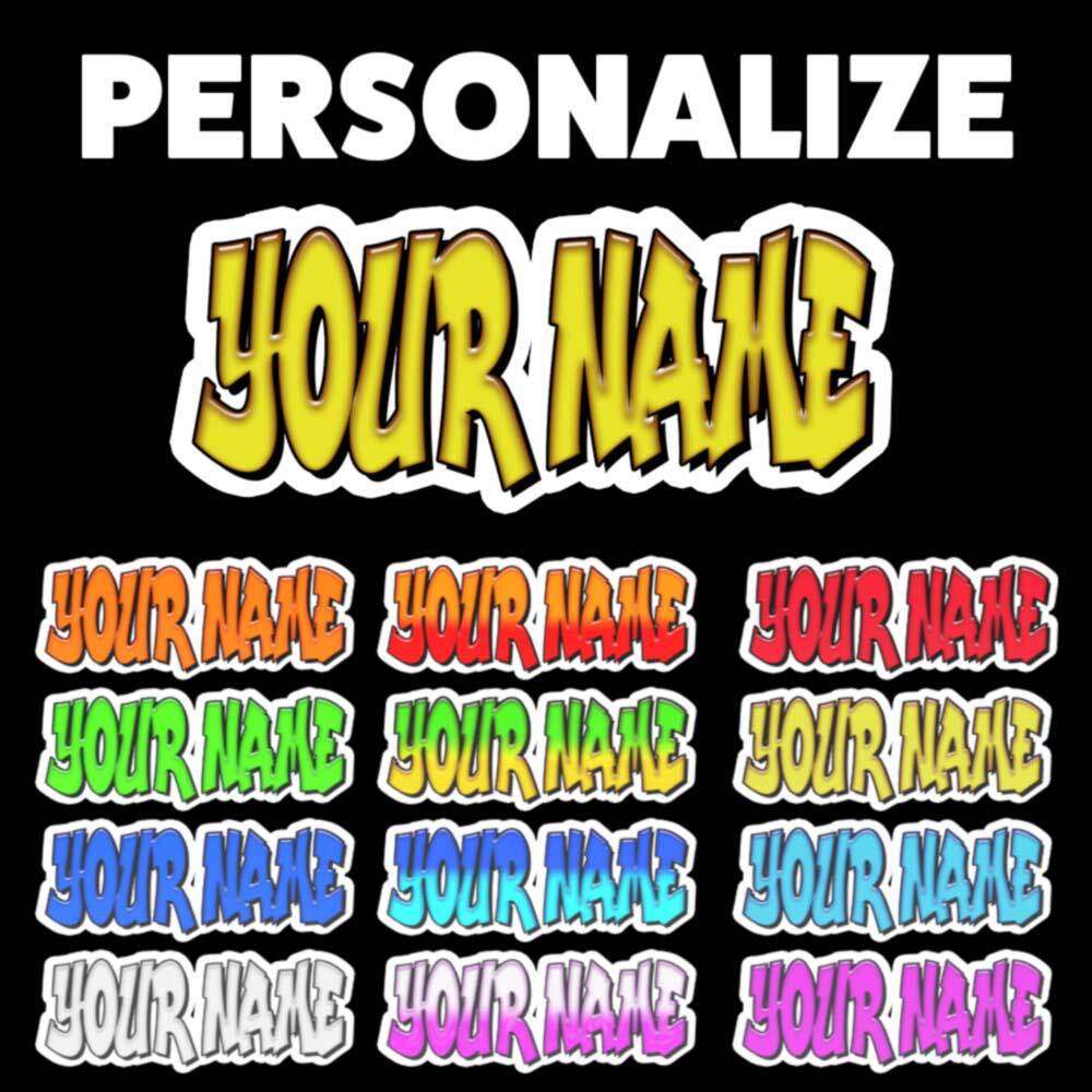 Custom Personalized Vinyl Graffiti Name Decal Sticker Car YELLOW or YOUR CHOICE