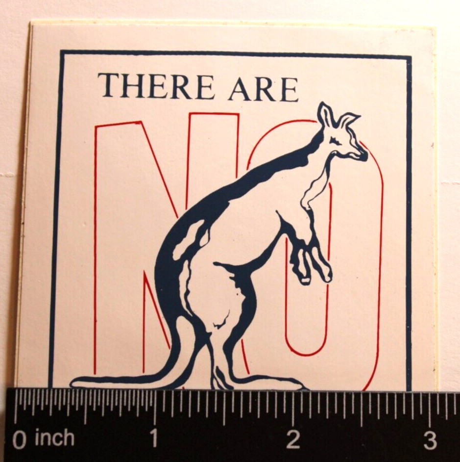 'THERE ARE NO KANGAROOS IN AUSTRIA' STICKER Travel City Decal Vinyl Souvenir