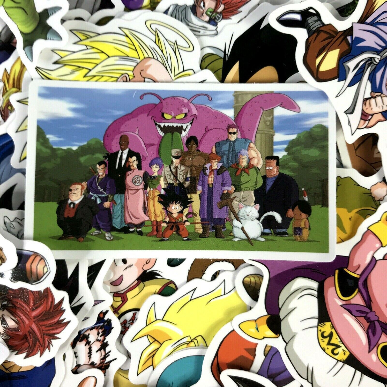 100 Piece Dragon Ball Z DBZ Character Bulma Goku Laptop Decal Phone Sticker Pack