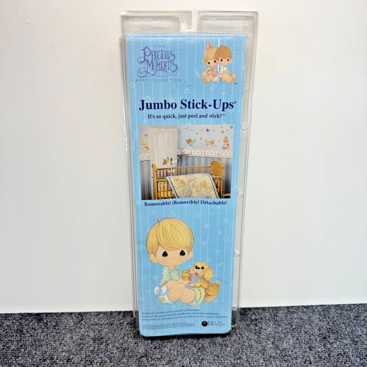 Precious Moments Priss Prints 40168 Vintage Baby Wall Decals 1999 Heart 25