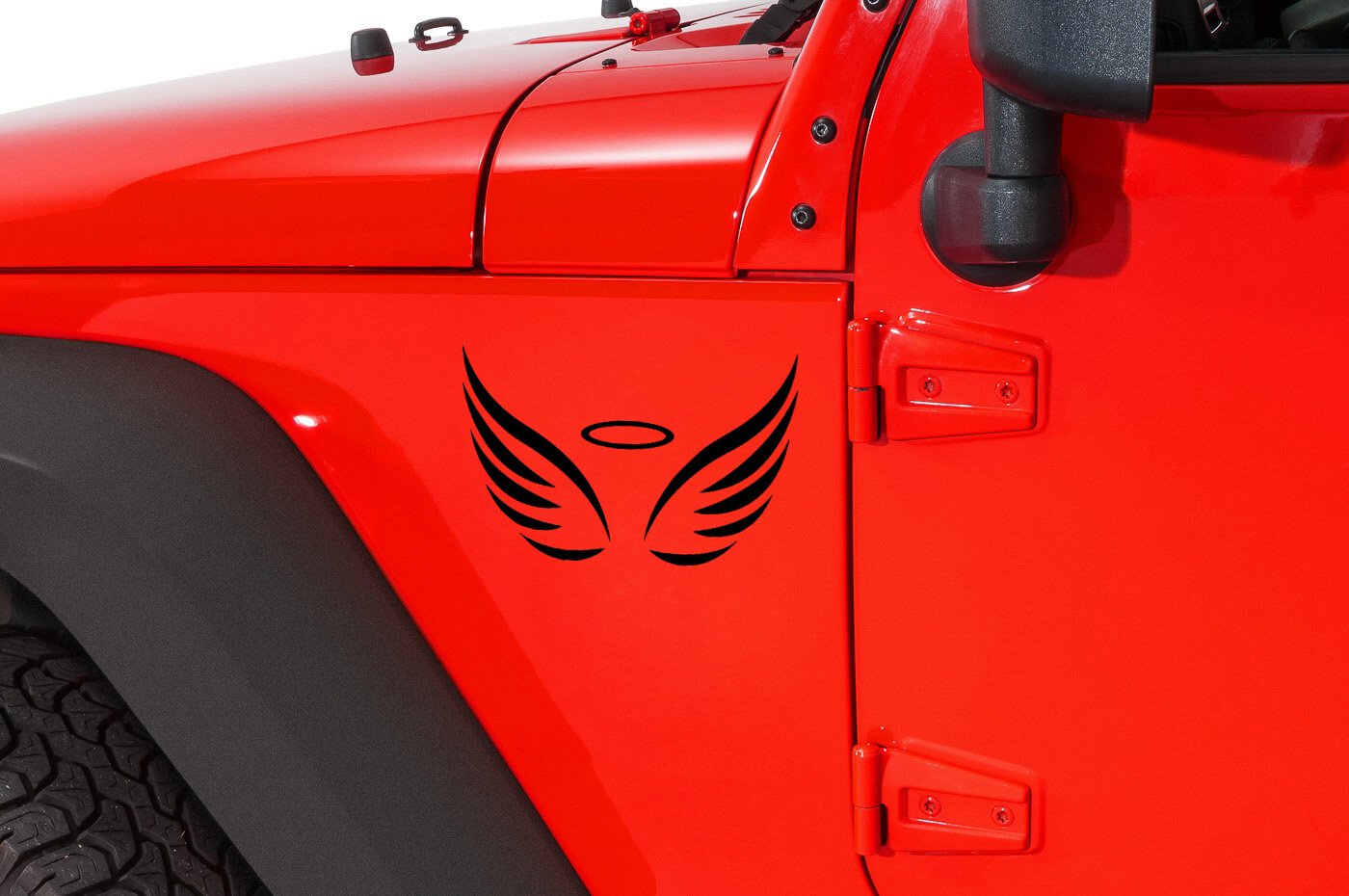 Angel Wings Vinyl Decal V2 | Custom Wing Stickers | Die Cut Sticker