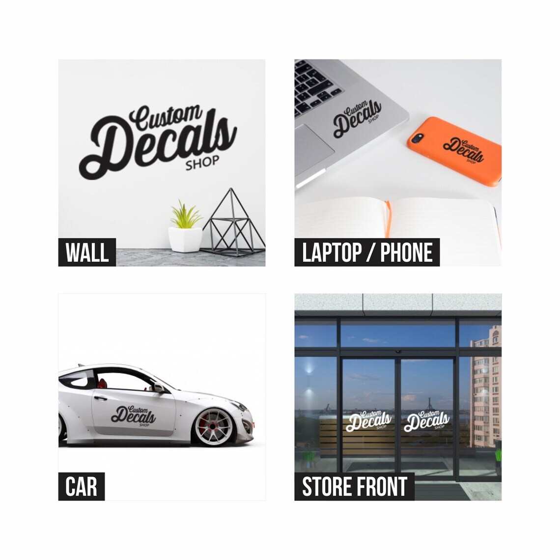 Custom Decals – Custom Vinyl Text Decals – Create Your Own Decals – Custom Decal