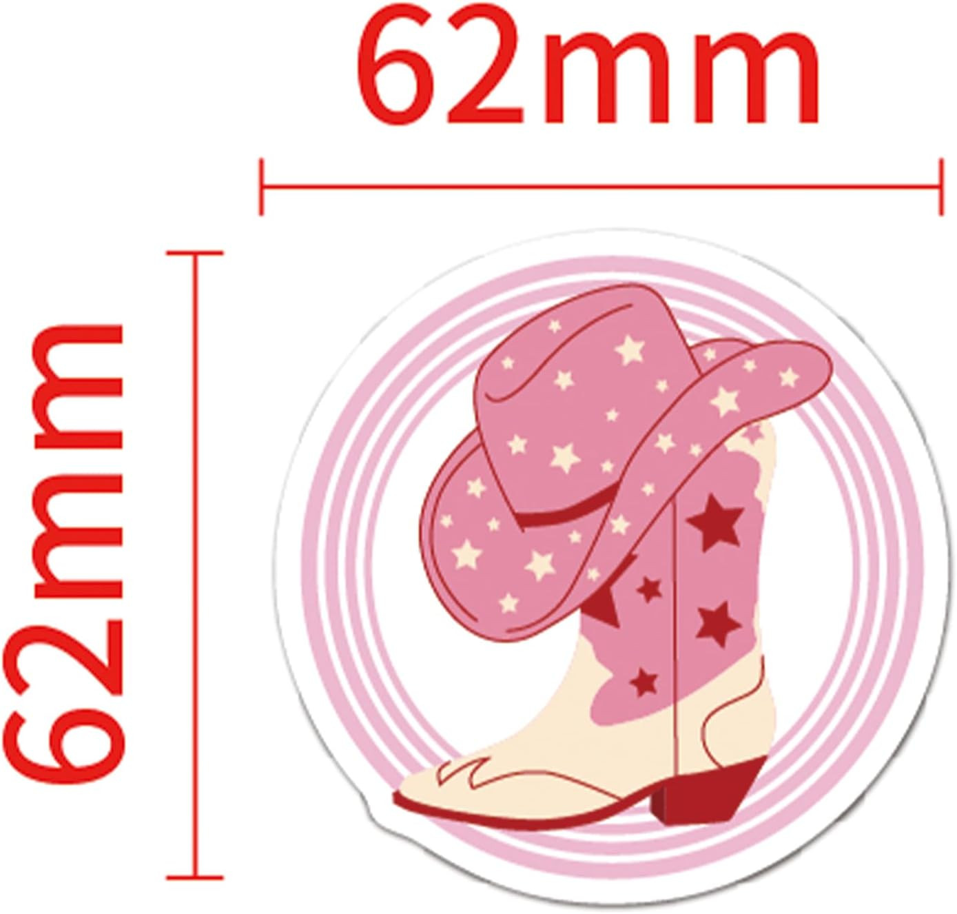Cowboy Cowgirl Stickers 100PCS, Western Decals Vinyl Waterproof for Kids Adults,