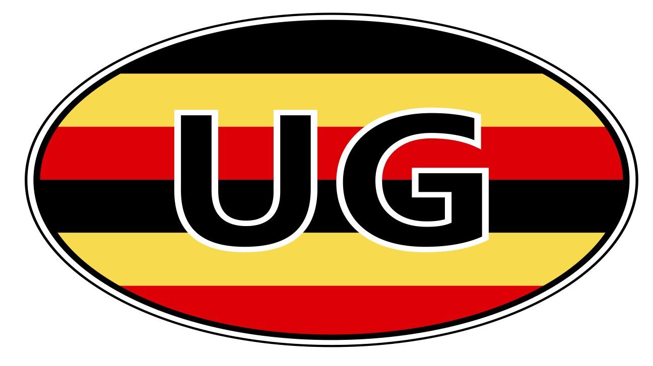 Uganda Oval or Helmet Sticker Decal A766
