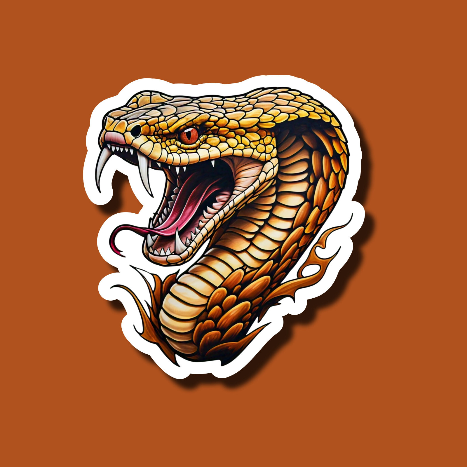 Venomous Cobra 3" Vinyl Laminated Sticker
