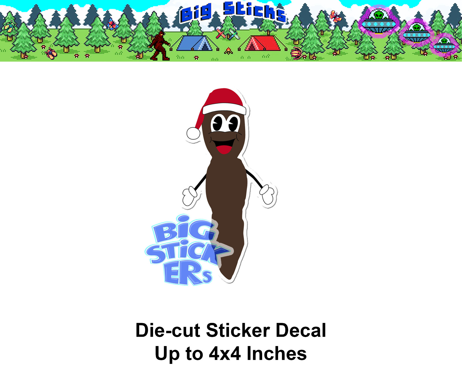 Mr. Hankey 3-4” Die Cut Sticker Glossy Paper or Waterproof Vinyl / Holo