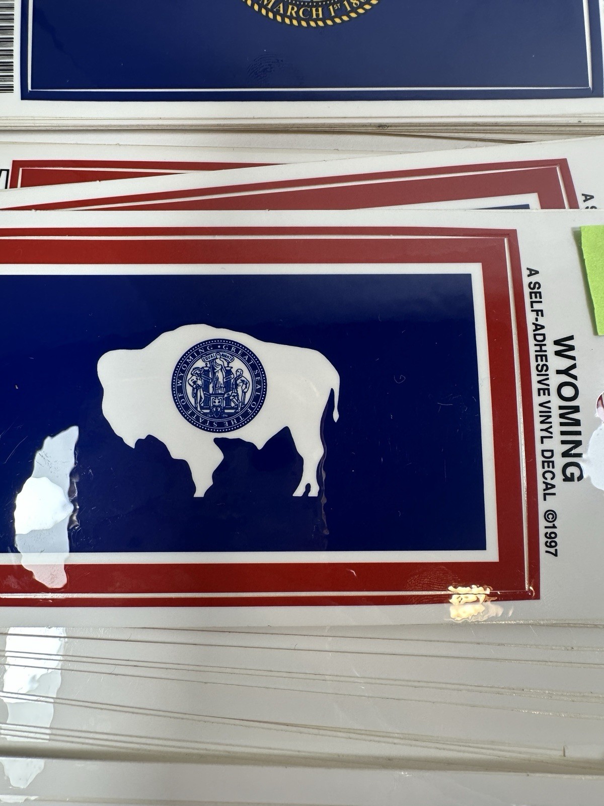 Bulk Lot State Flags Sticker Vinyl Decals 4” self Adhesive. 198 Stickers