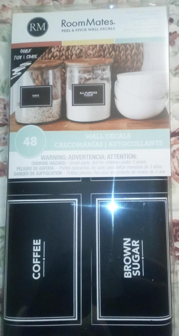 RoomMates RMK4954SCS Plain Peel and Stick Wall Decals , Black