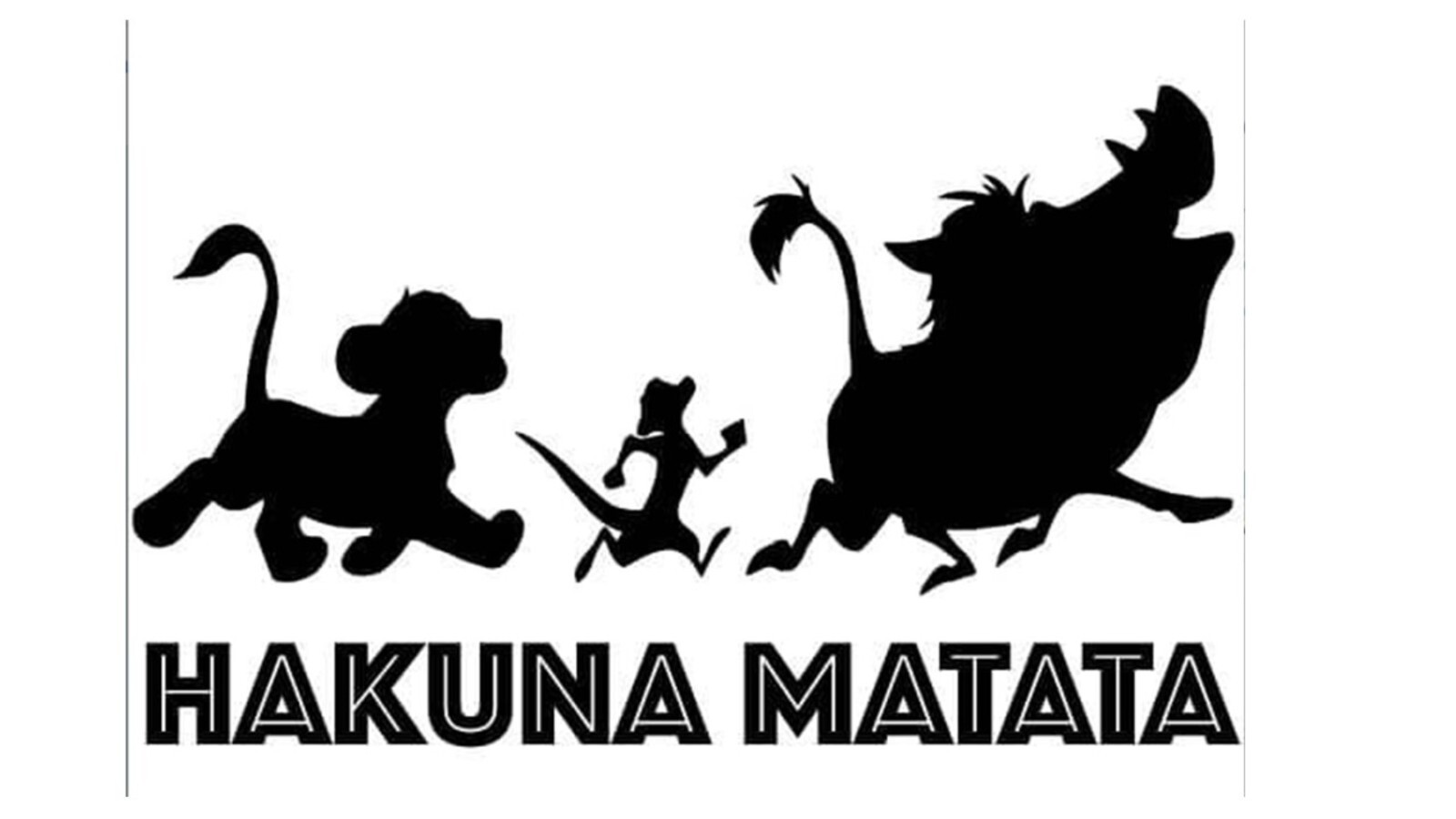 HAKUNA MATATA, THE LION KING , Decal Sticker for Car, Laptop
