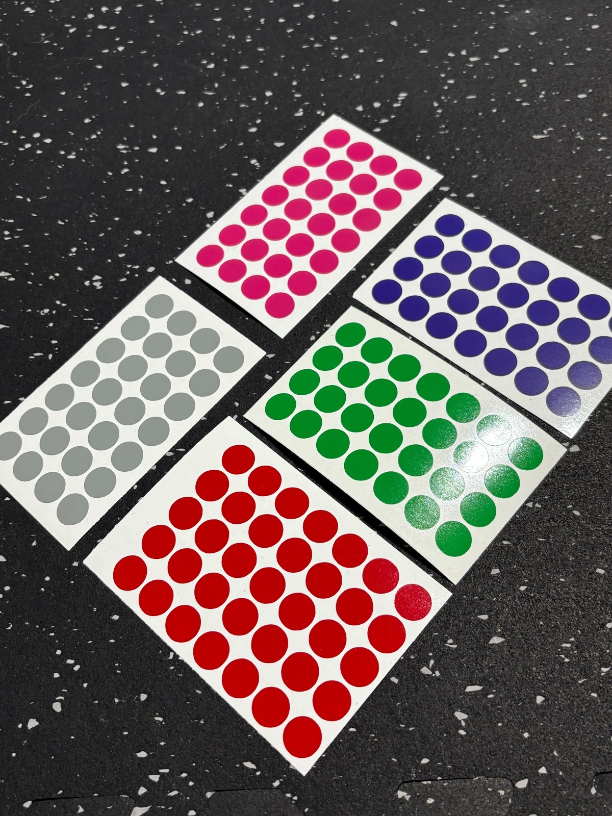 Polka Dot, Circle Marker Stickers – Permanent Outdoor Vinyl Sticker Decal