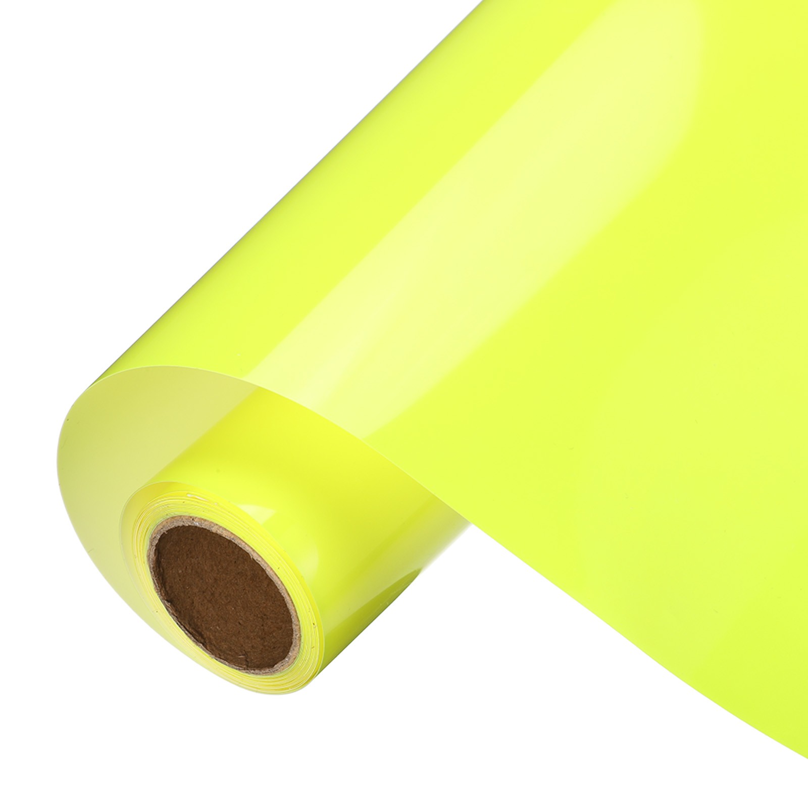 Fluorescent Yellow Permanent Vinyl, 10 Inch x 9.8ft Vinyl Roll