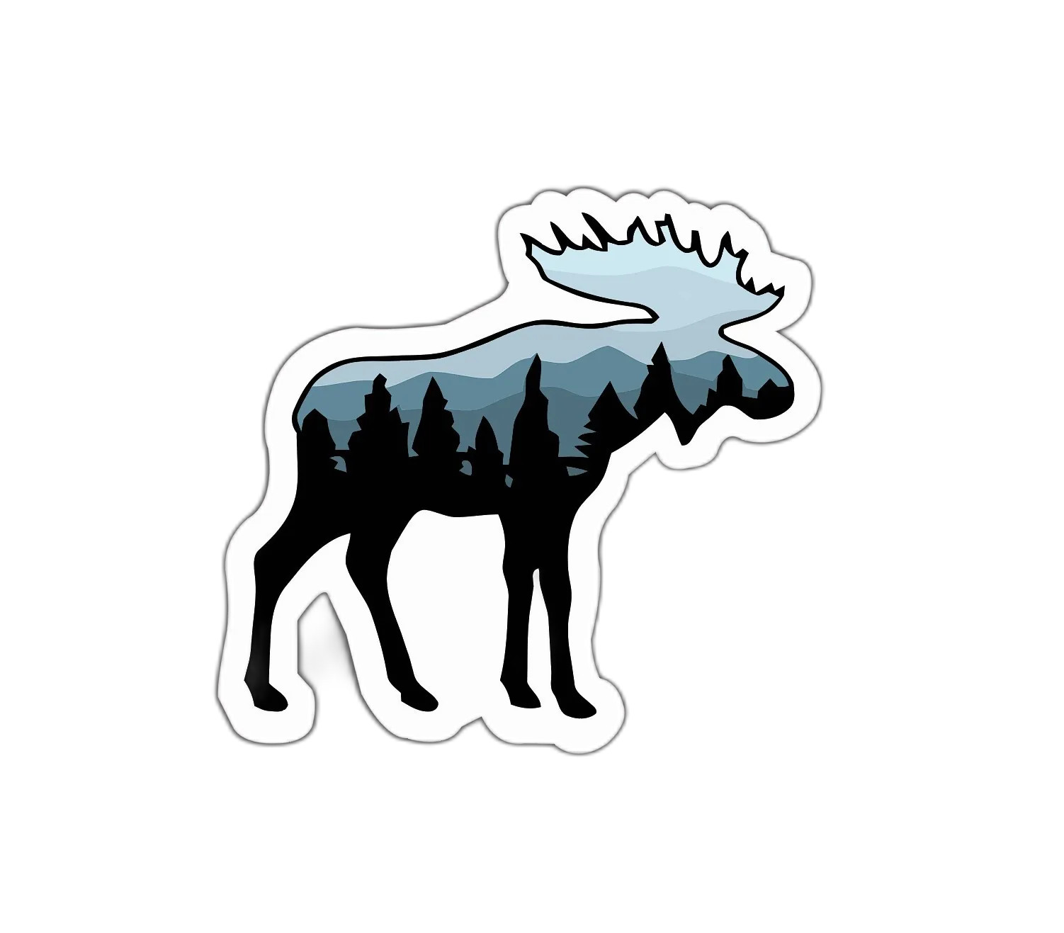 Moose Wilderness Sticker Decal