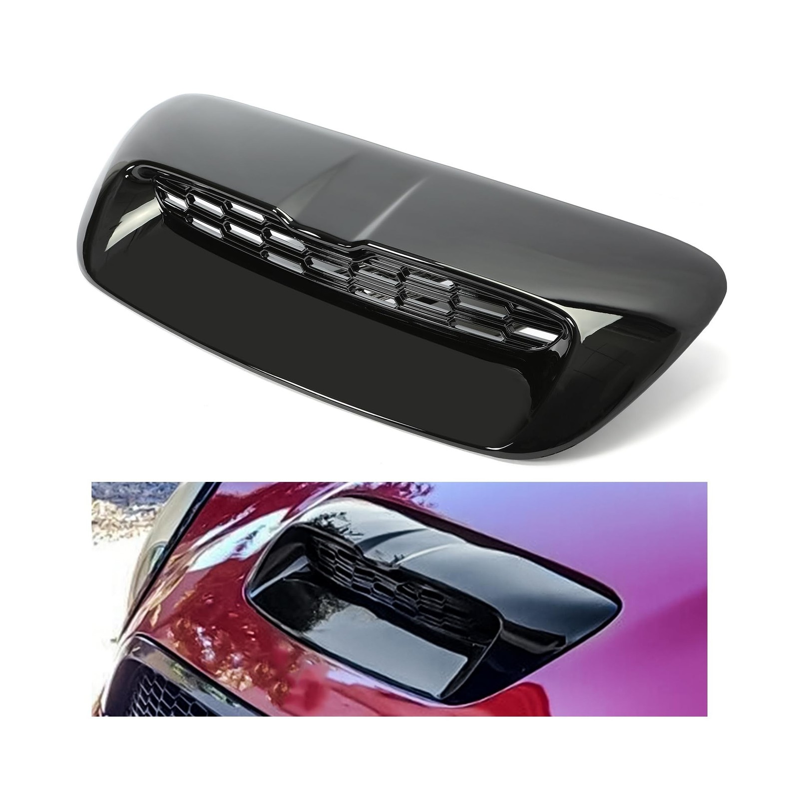 Kojem Hood Bonnet Air Intake Vent Scoop Cover Compatible with 2007-2013 Mini …