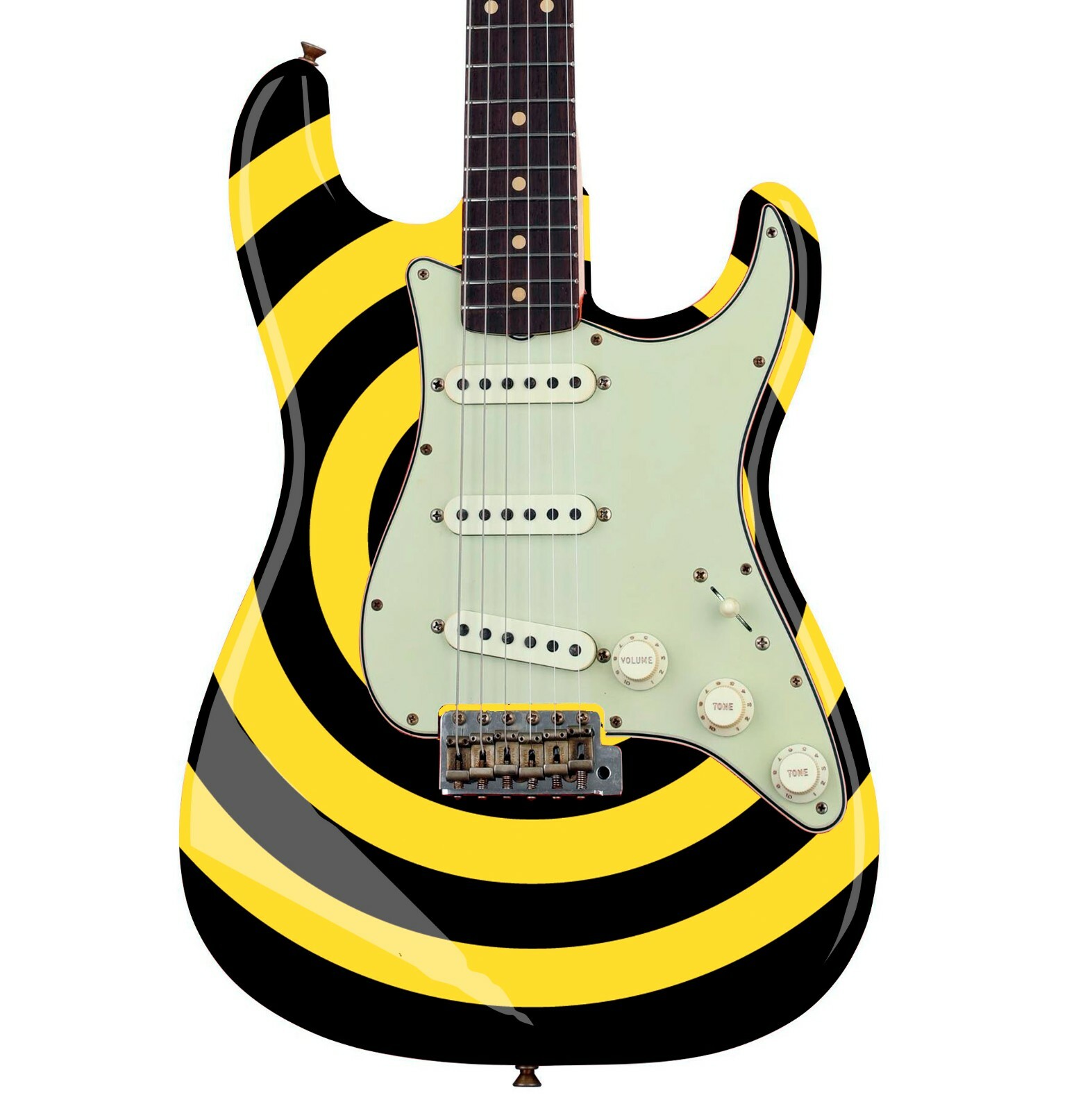 Bullseye Guitar Laminated Skin Wrap Vinyl Decal Stickers Guitar/Bass, 9 choices!