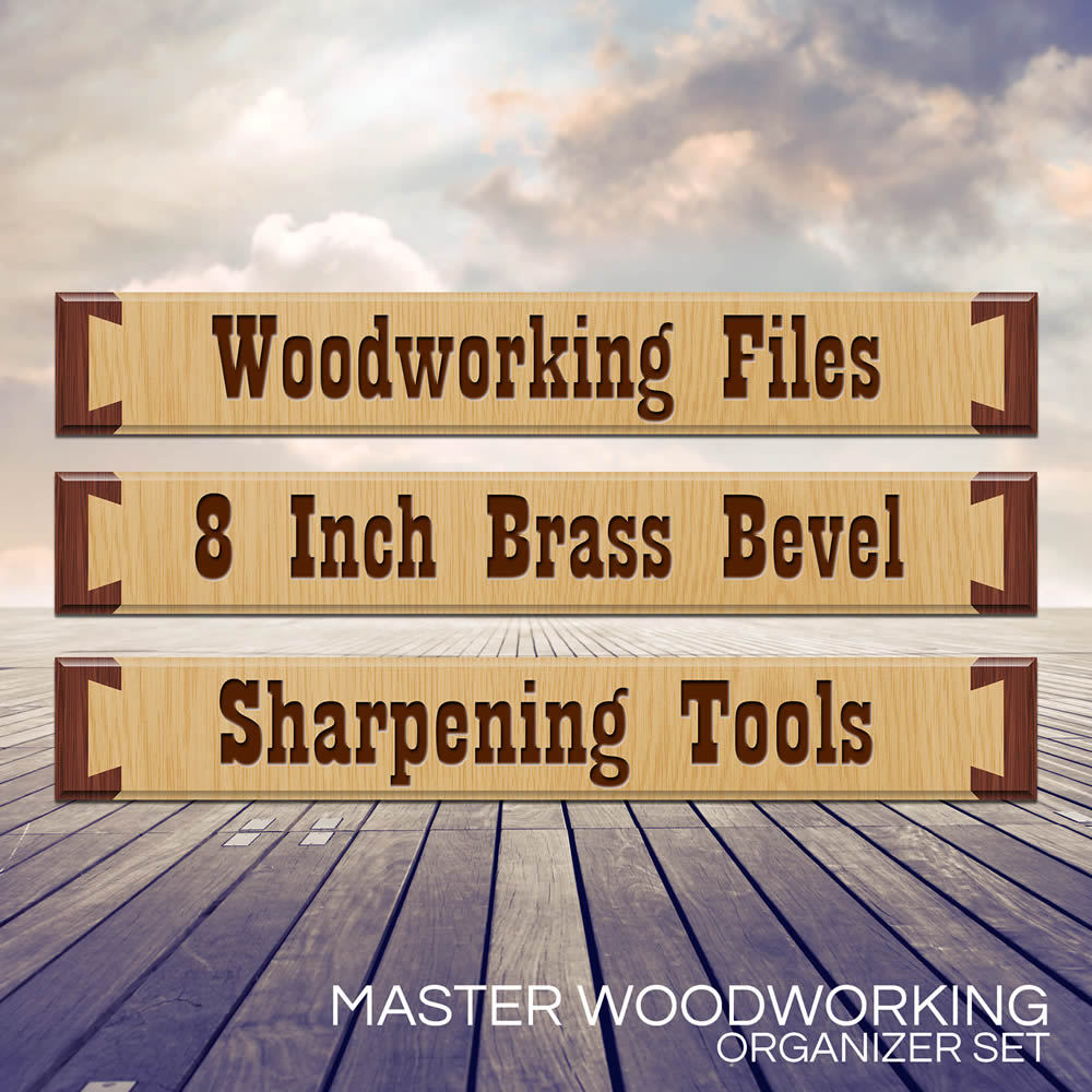 Organizer Labels for Wood Tool Drawers & Cabinets – Master Woodworker 10 PC Set