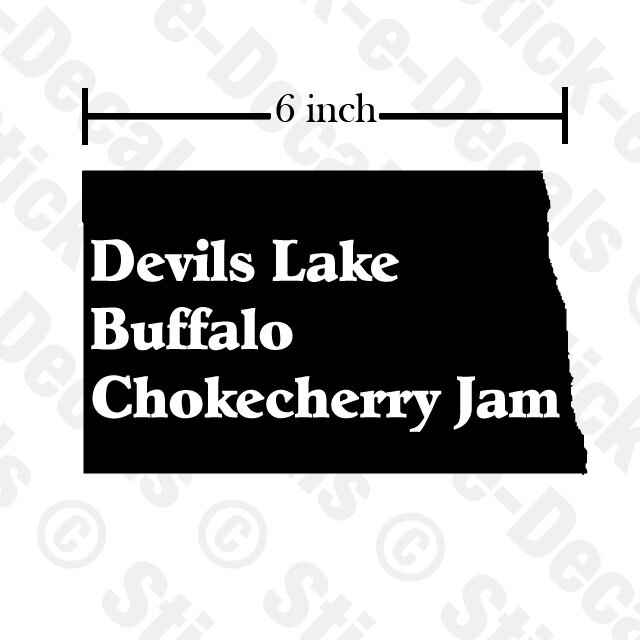 NORTH DAKOTA STATE PRIDE Customizable Decal Food Teams Fry Bread Bismarck