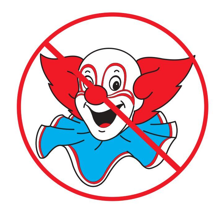 No Bozo The Clown Sticker Decal R575
