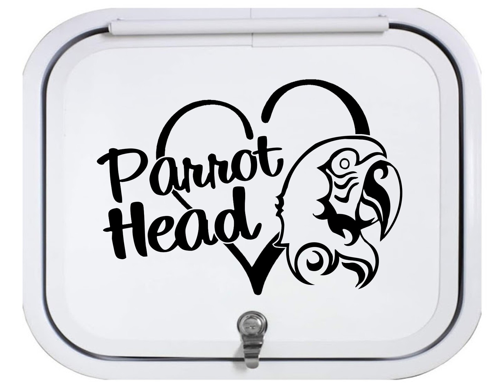 Parrot Head Decal for Car | Margaritaville Jimmy Buffet Fins Up Ocean Vacation