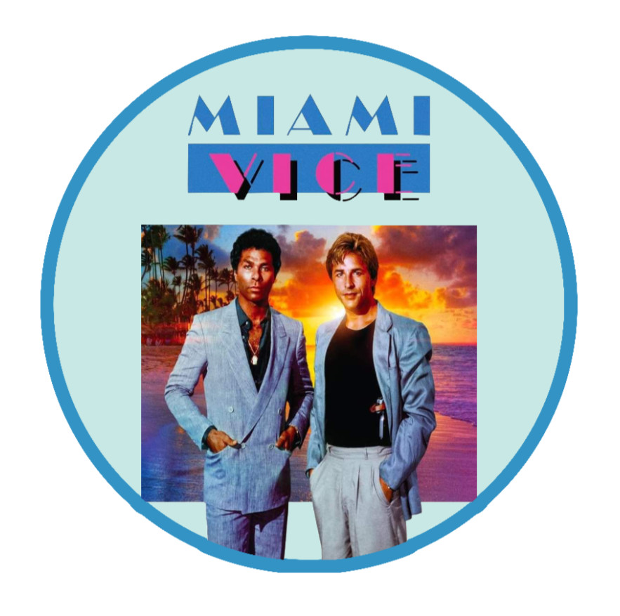 Miami Vice – 4" Vinyl Decal Sticker Handmade Vehicle Laptop Decor Cooler Tumbler