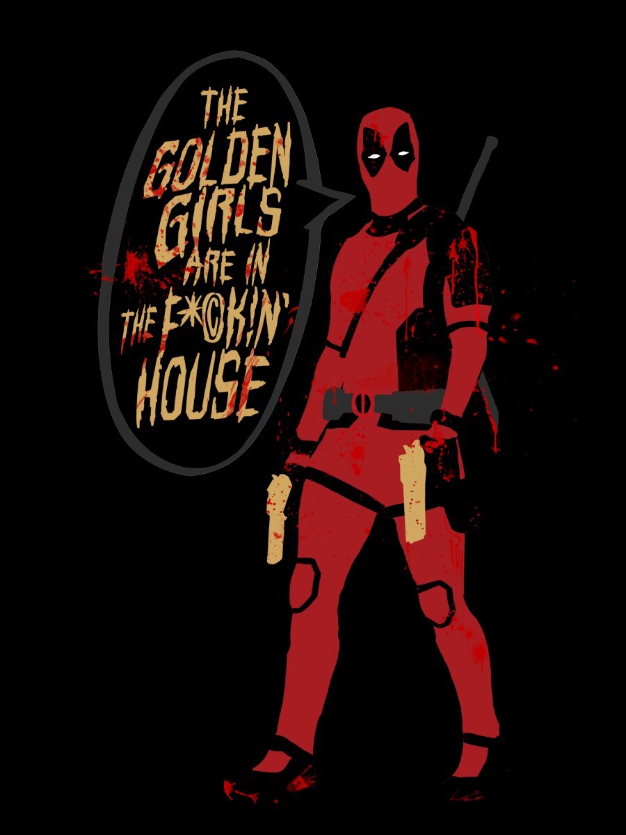 4" x 3" Deadpool "GOLDEN GIRLS" Vinyl Matte Sticker DEADPOOL & WOLVERINE