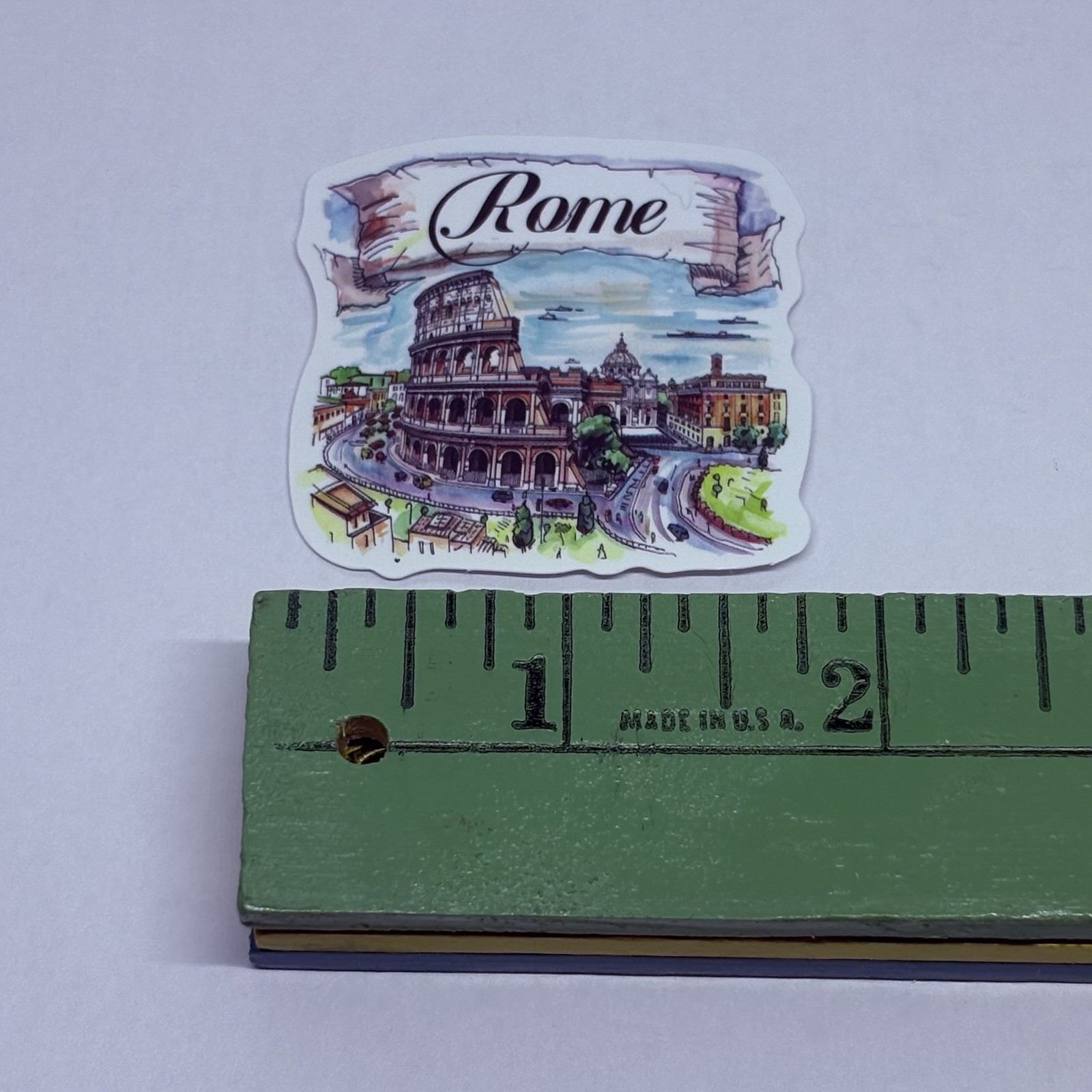 Rome Sticker Coliseum Cityscape Travel City Tour Art Decal Vinyl Souvenir Tc9