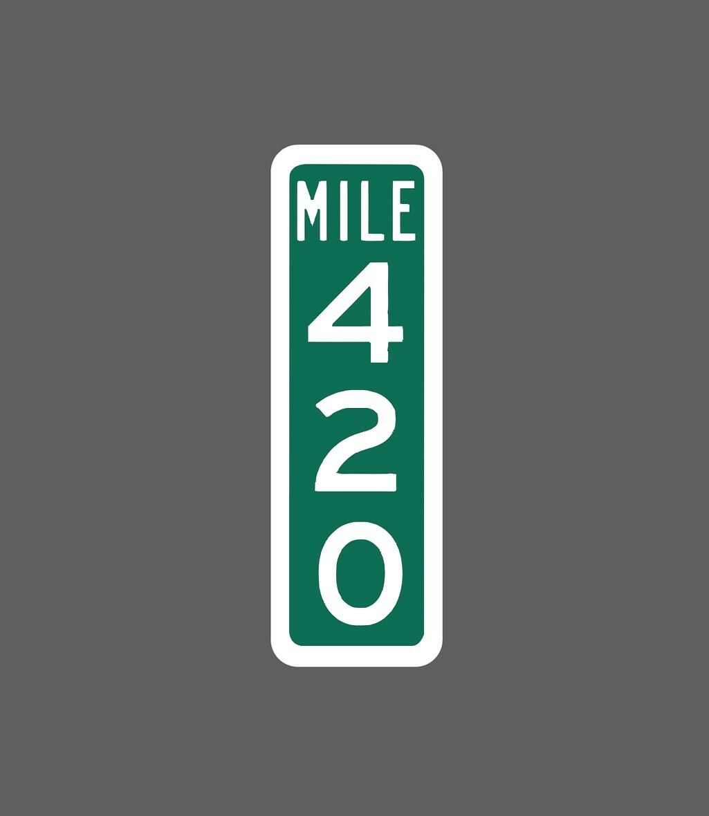 Mile 420 Sticker Street Sign Waterproof – Buy Any 4 For $1.75 Each Storewide!