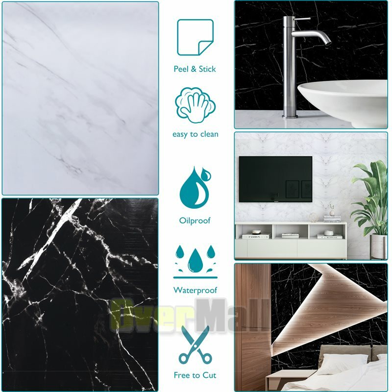 Rollo De Papel Mármol Tapiz Decorativo AutoAdhesivo Marble Contact Paper Granite