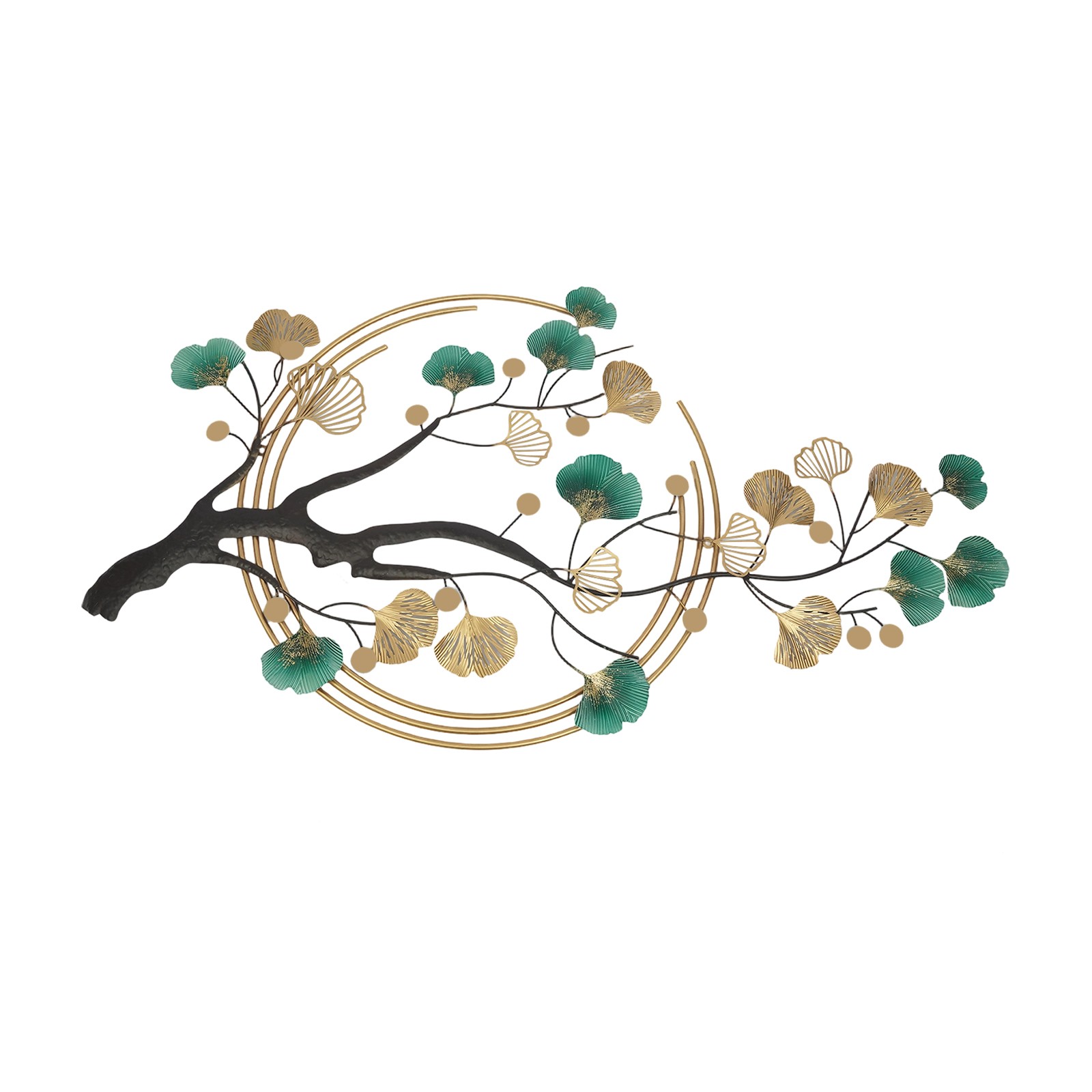 Metal Wall-mounted Home Decoration Art Creative Ginkgo Decor For Living Room