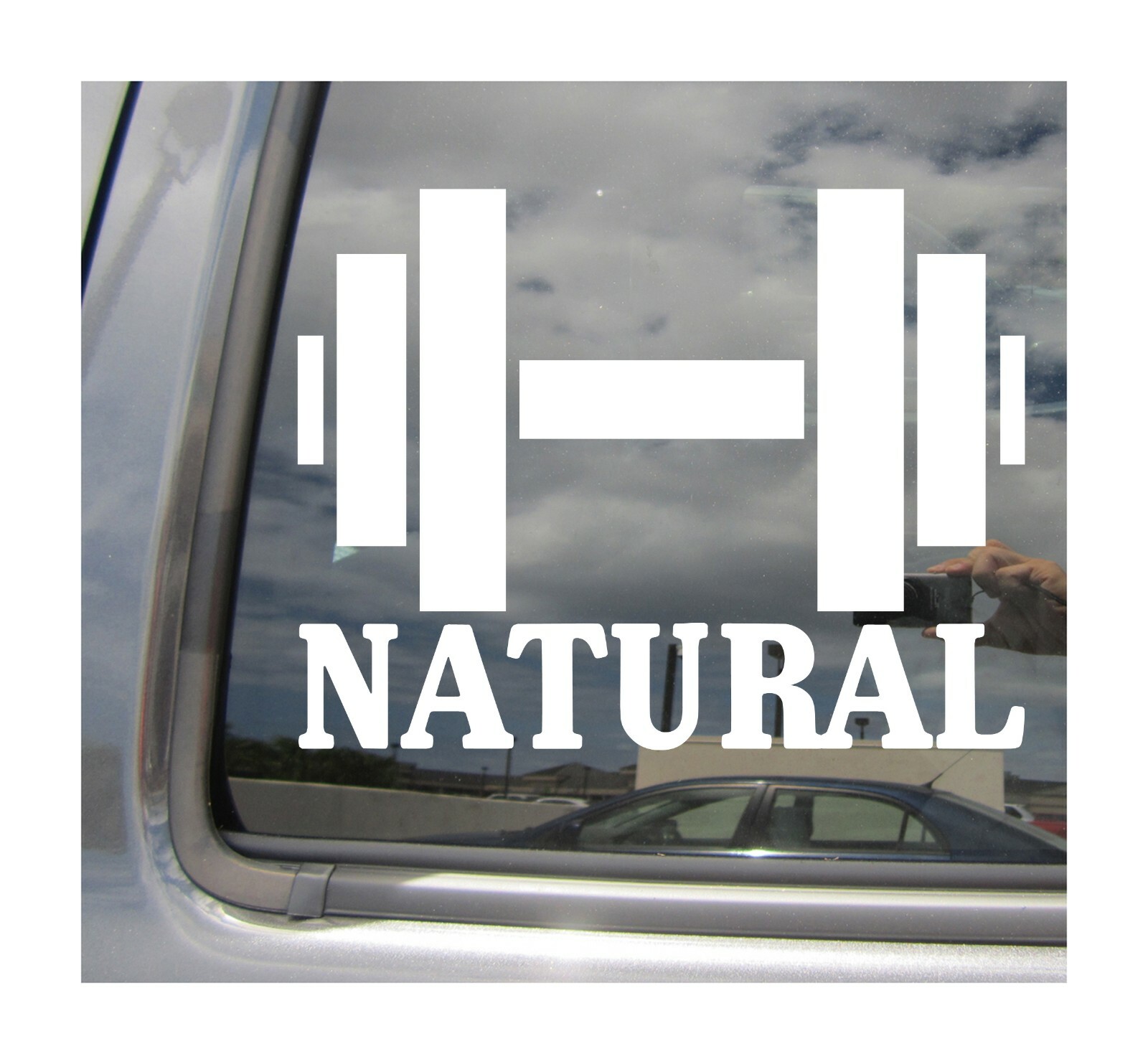 Natural Bodybuilder – Bodybuilding Car Auto Window Vinyl Decal Sticker 04008