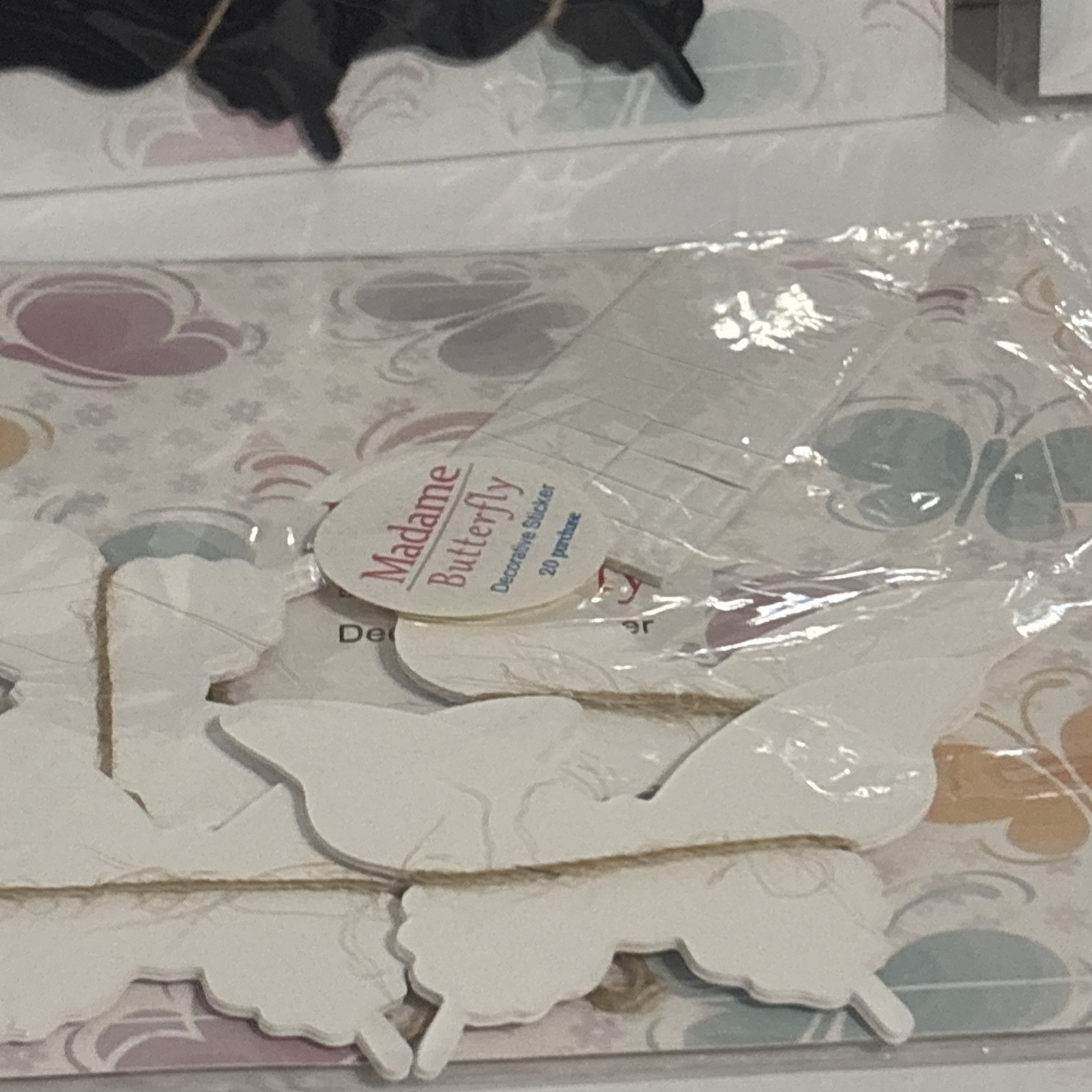 Bulk Lot 4 Packs = 80 3D Effect Multi Color NWT Wall Decorating