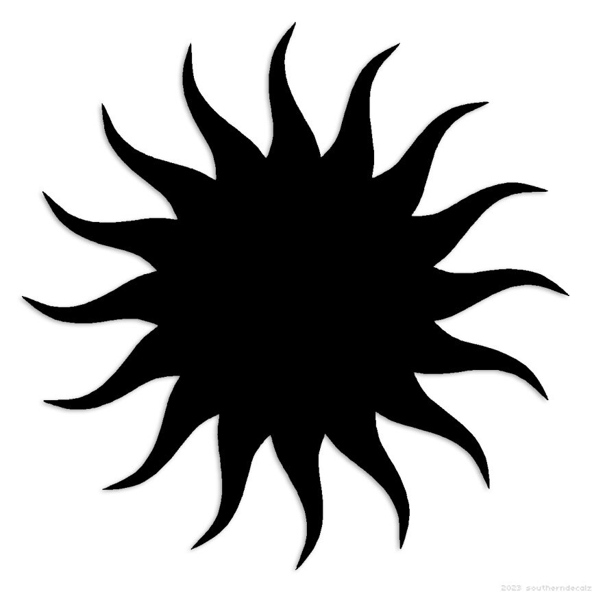 Sun Sunshine – Decal Sticker – Multiple Colors & Sizes – ebn6192