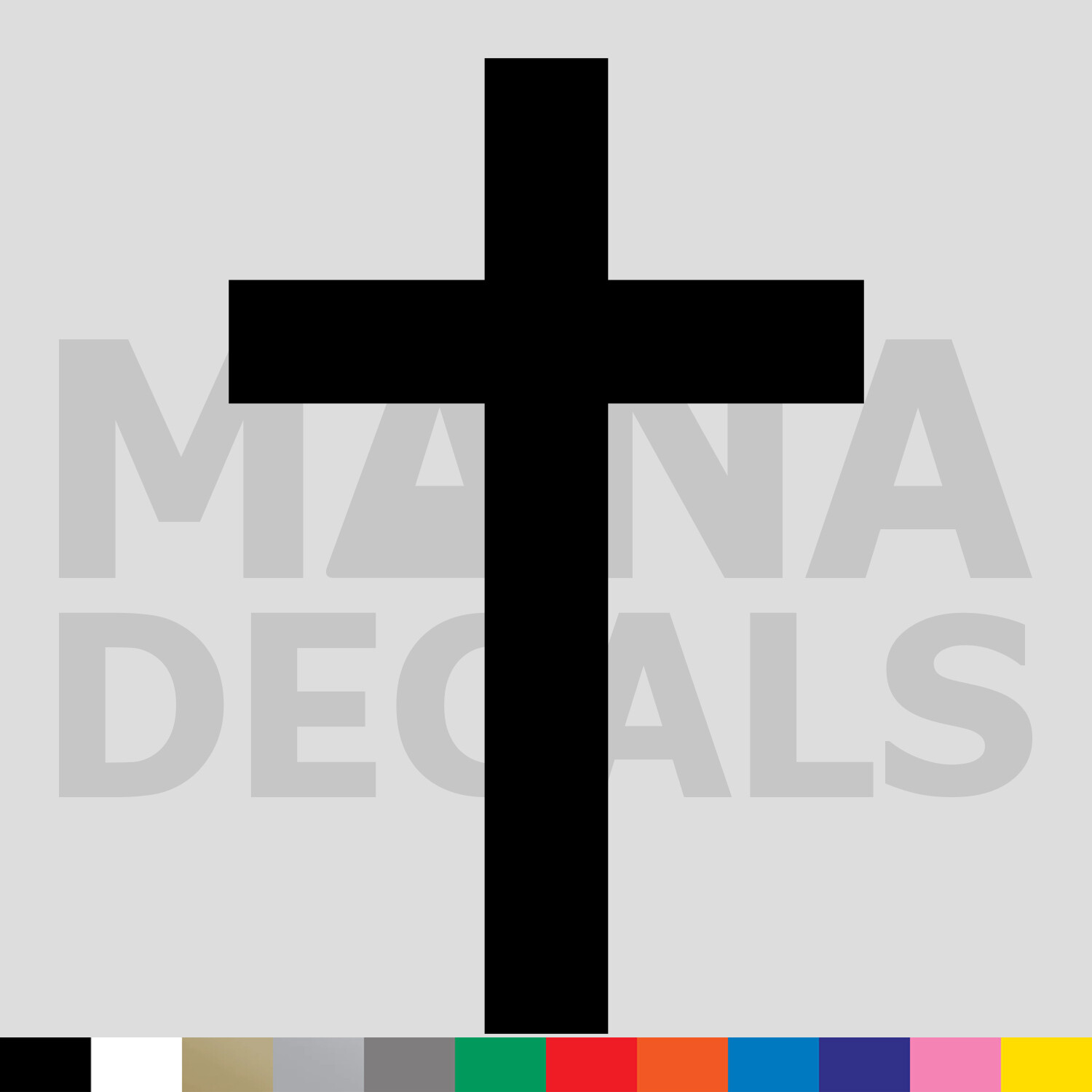 Cross Vinyl Die Cut Decal Sticker – Jesus Christ Christian Religious