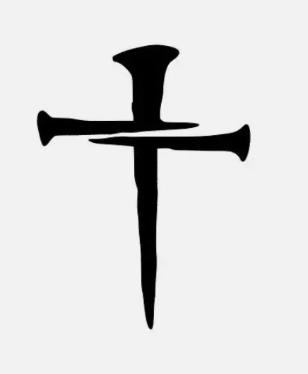 Cross Nails Vinyl Die Cut Decal Sticker – Jesus Christ Christian Religious God