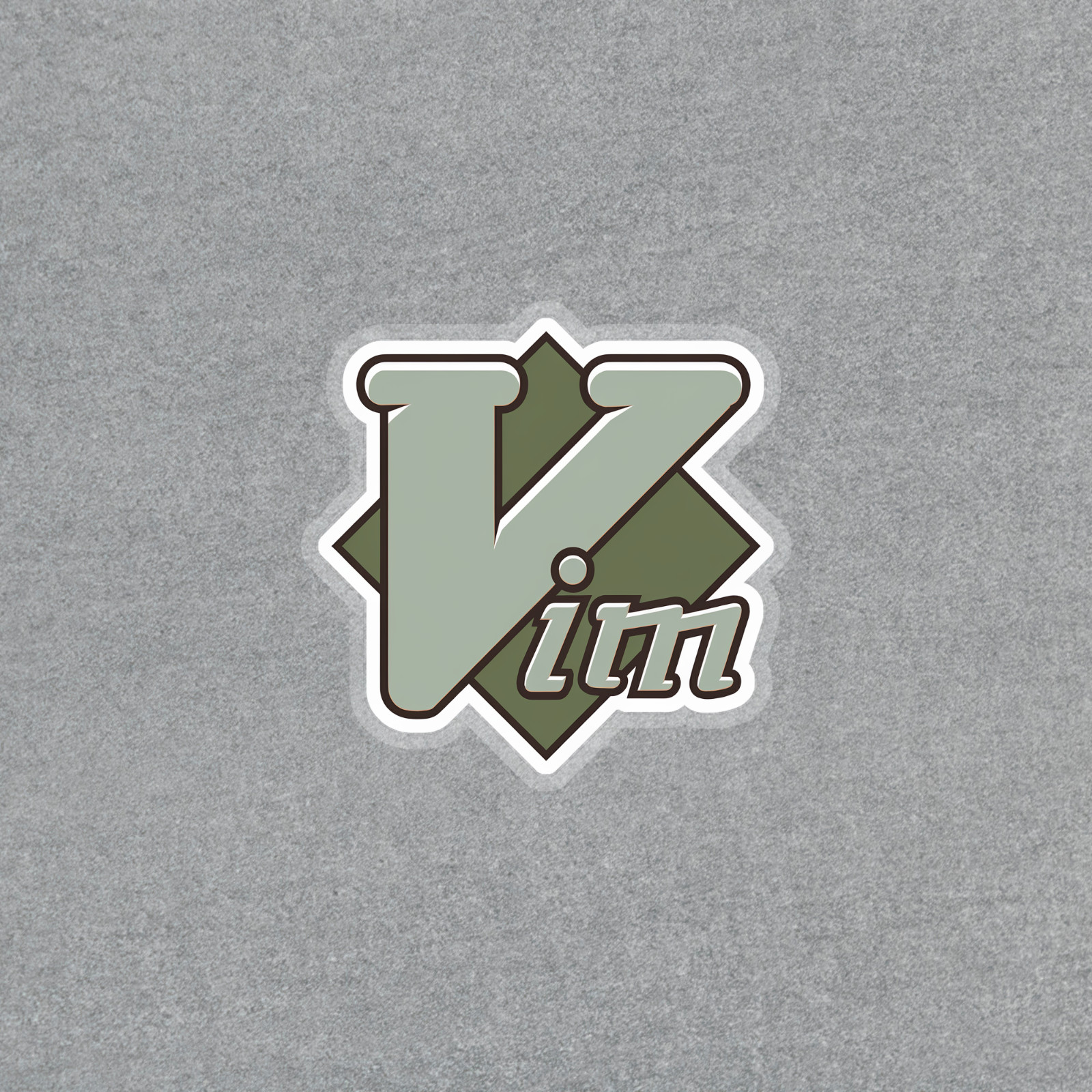Vim Text Editor Logo Sticker – Colorful Decal for Programmers #5407