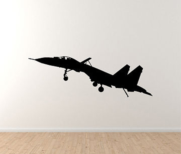 Military Vehicles – Jet Fighter Plane F-15 Eagle Version 1 – Vinyl Wall Decal