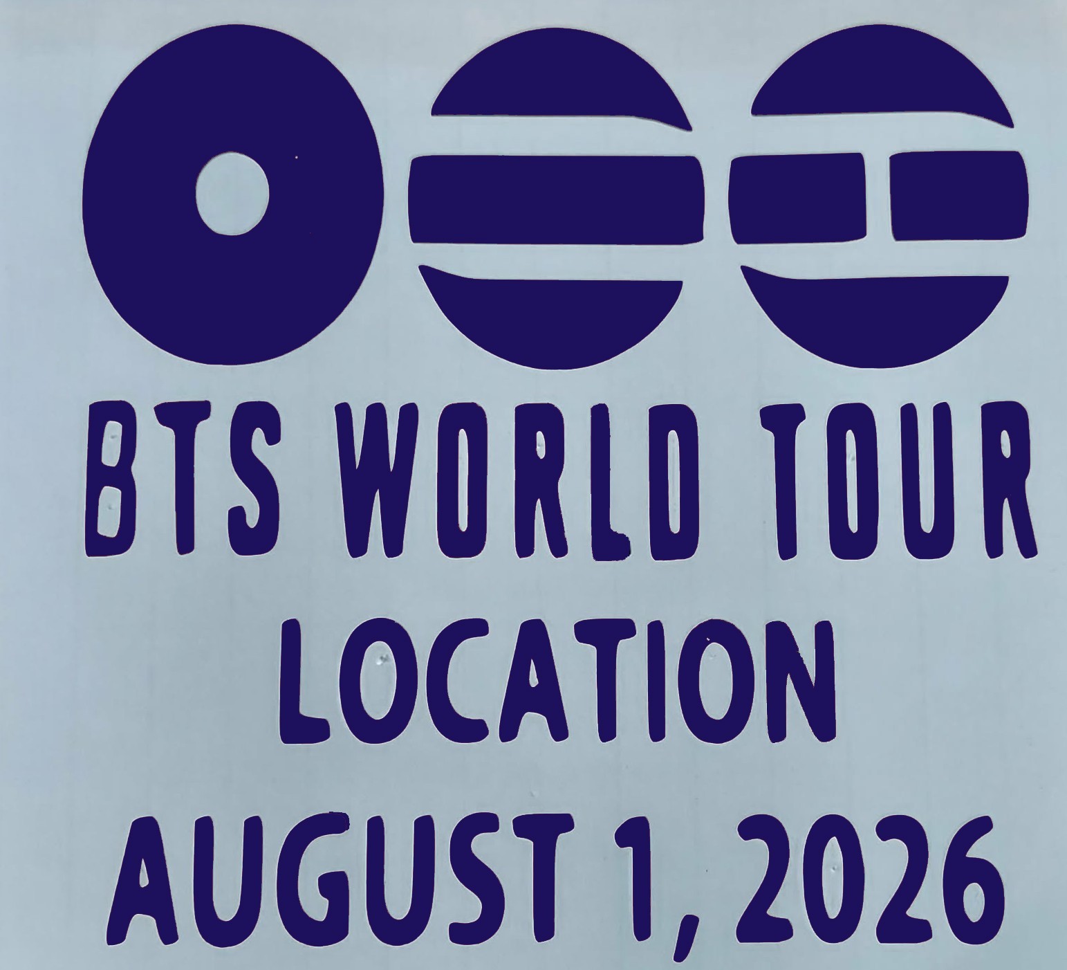 bts world tour 5" vinyl car window/laptop sticker