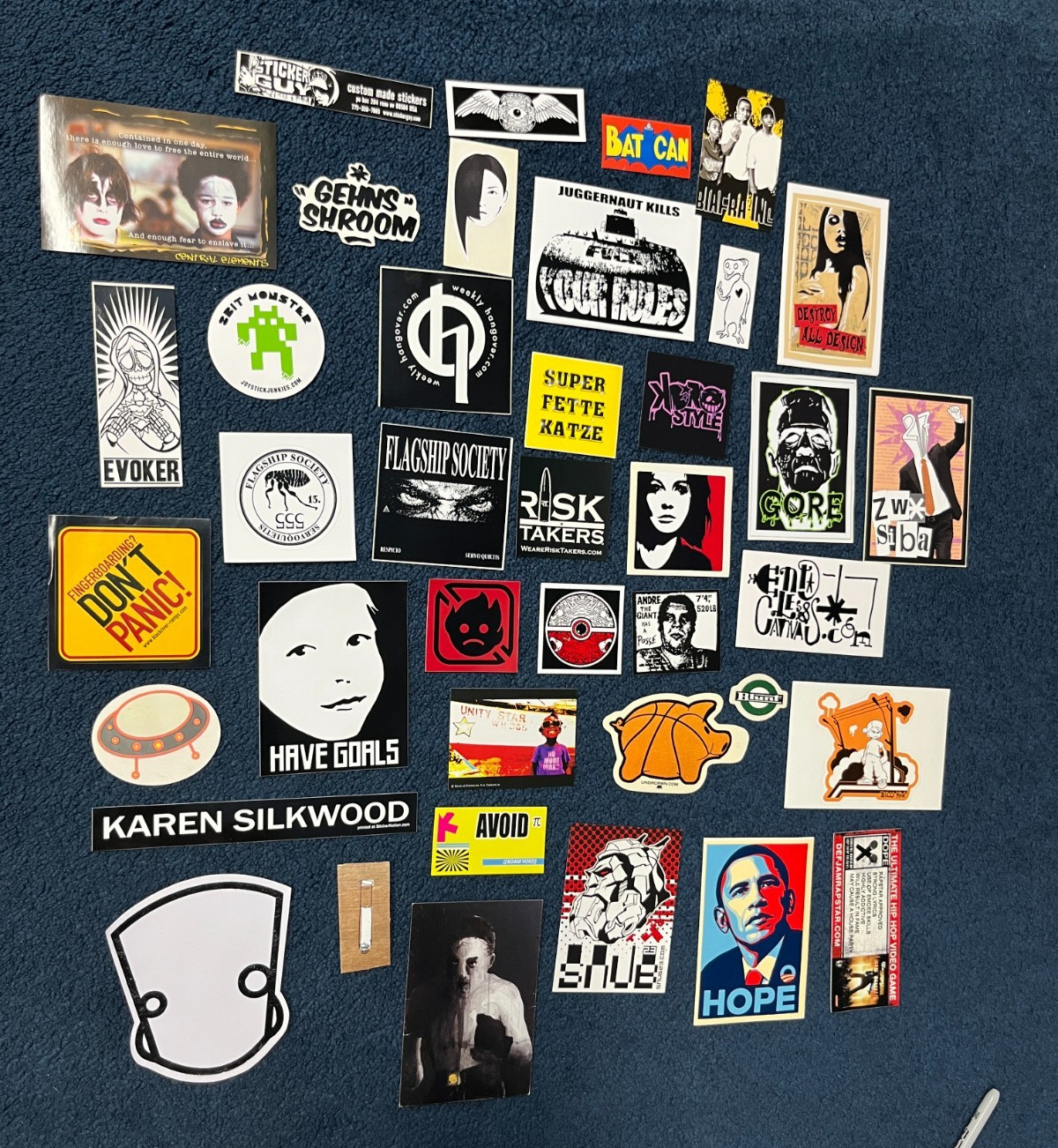 VTG Graffiti Street Art Sticker Lot Obey Obama Hope Vinyl Premium x40 1406