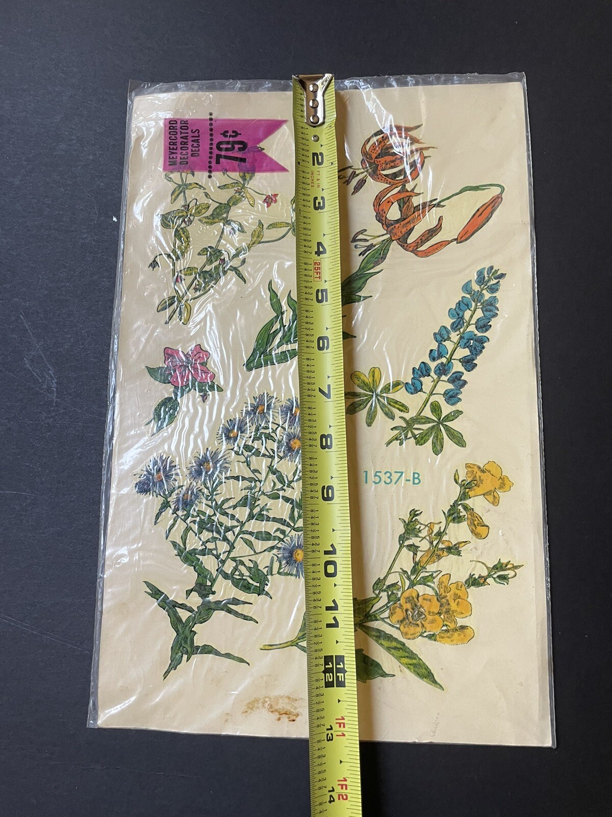 NEW Vintage MEYERCORD Decorative DECALS *FLOWERS Tulips Botanical FLORALS NOS