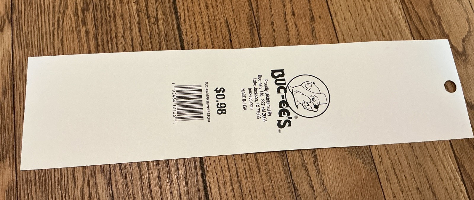 Buc-ee's Road Trip bumper sticker, 3×10.25"