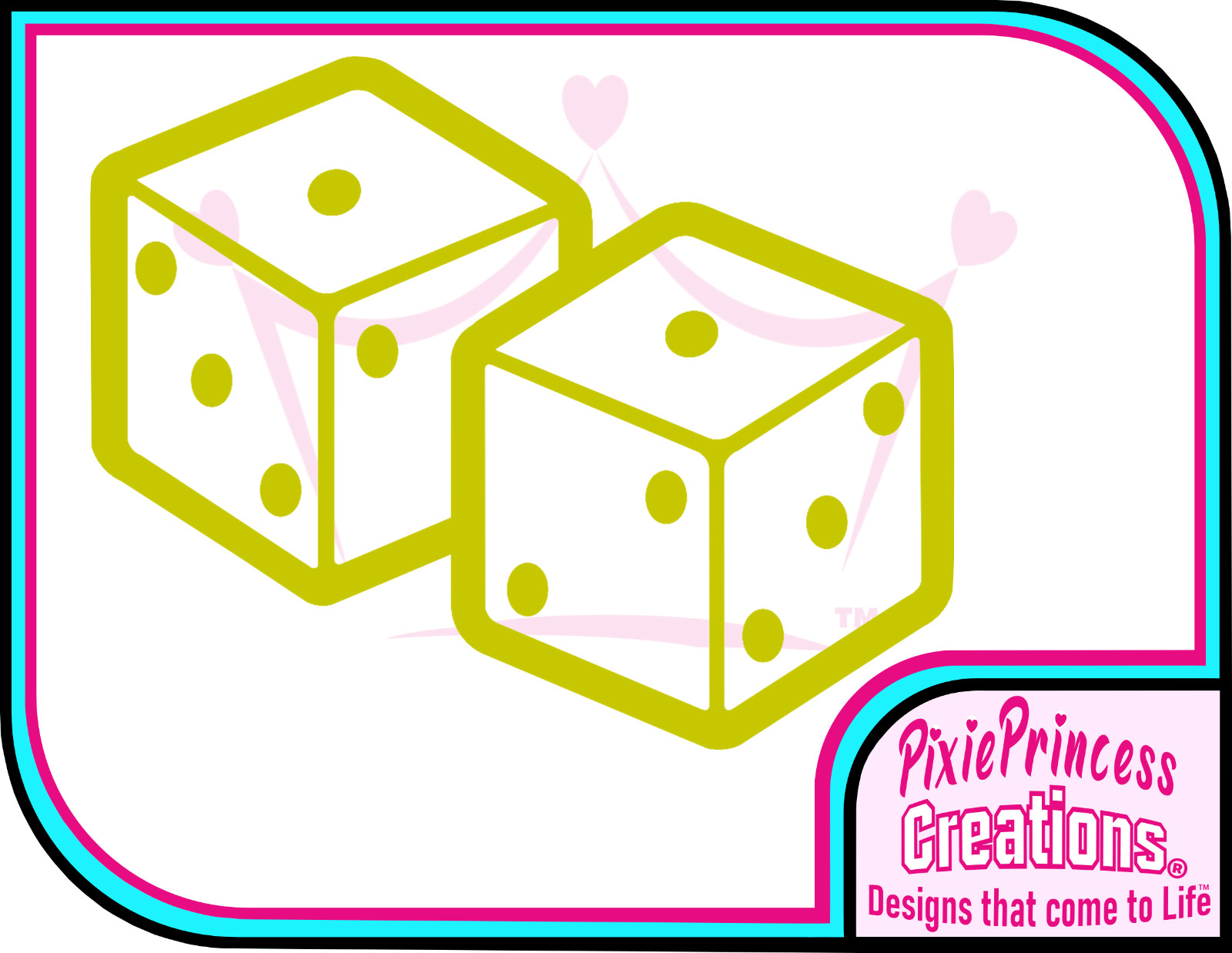 Dice I Vinyl Sticker Car Vehicle Wall Art Poster Bedroom Window Lucky Roll Decal